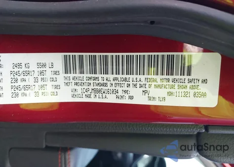 2014 Jeep Cherokee Trailhawk z USA, uszkodzony, nr VIN 1C4PJMBB0EW161034